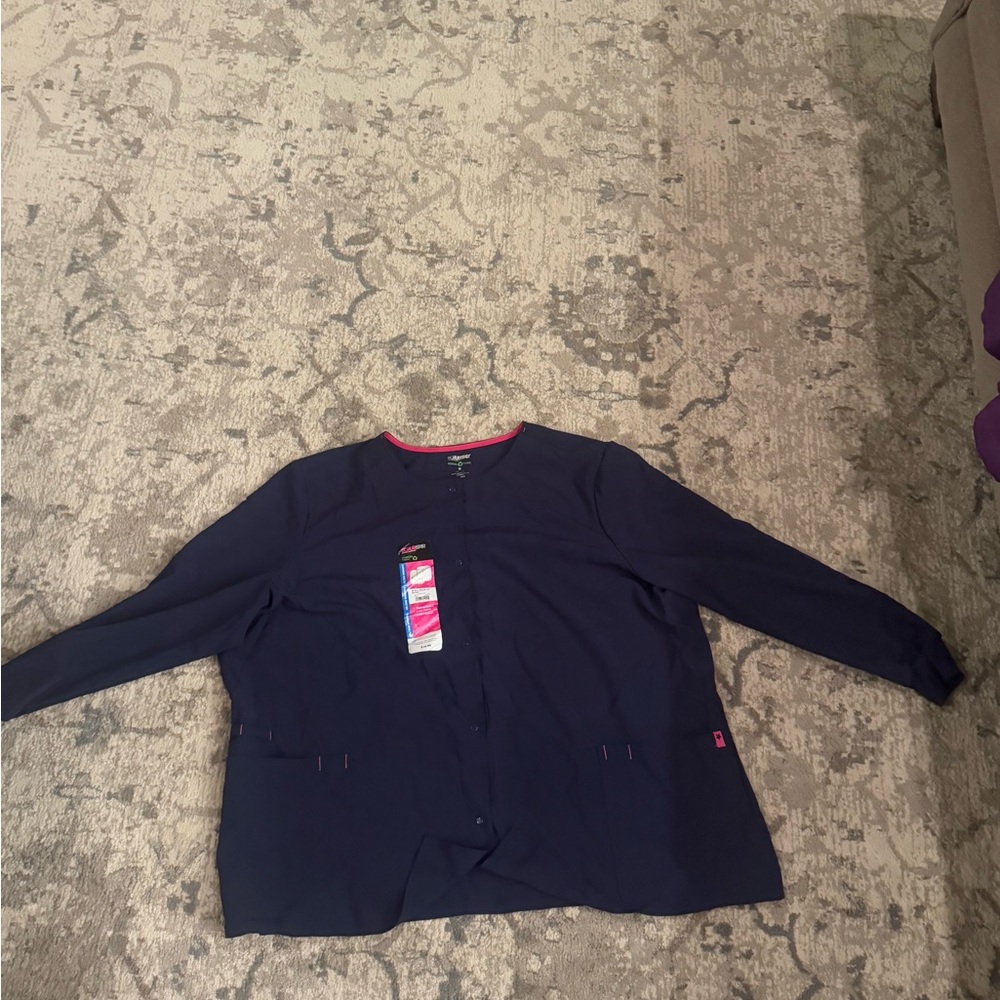 Scrubstar Blue Scrub Jacket